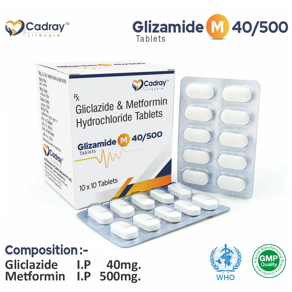 Gliclazide Metformin Anti-Diabetic Tablet Packaging